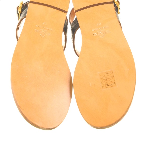 Valentino Shoes - Valentino Rockstud Accent Leather Sandals